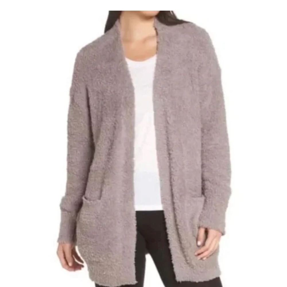 Barefoot Dreams Cozy Gray Cardigan - Picture 2 of 7